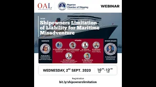 Shipowners Limitation of Liability for Maritime Misadventure Webinar Playback Shipowners Limitation of Liability for Maritime Misadventure Webinar Playback