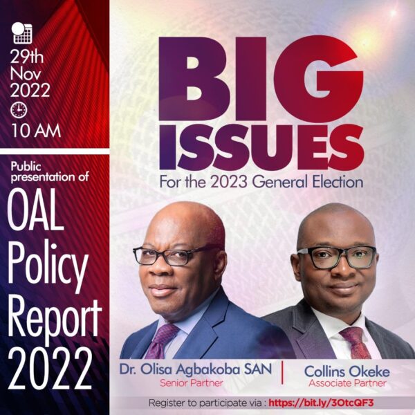 Agbakoba, Okeke, others present policy report on 2023 election Tuesday Agbakoba, Okeke, others present policy report on 2023 election Tuesday