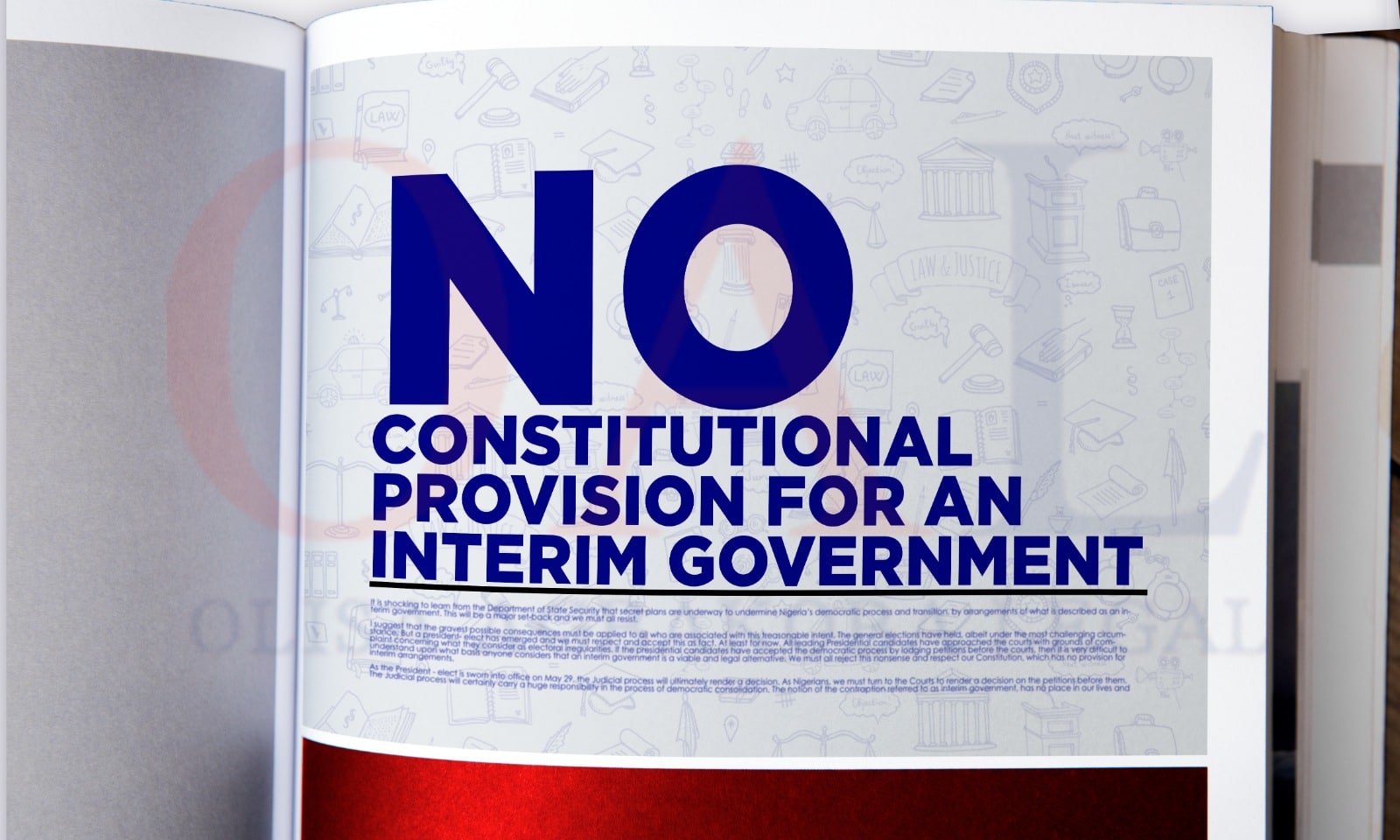 No Constitutional Provision For An Interim Government