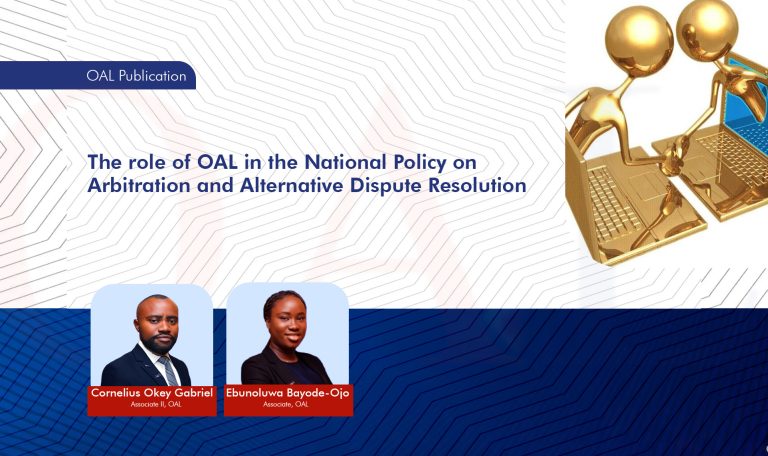 The role of OAL in the National Policy on Arbitration and Alternative Dispute Resolution