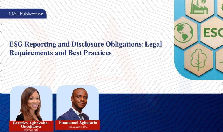 ESG Reporting and Disclosure Obligations: Legal Requirements and Best Practices
