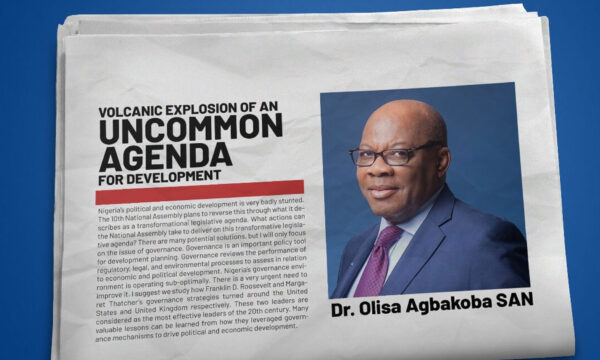 Volcanic Explosion of an Uncommon Agenda for Development