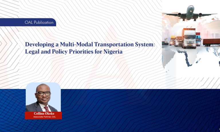 Developing a Multi Modal Transportation System Legal and Policy Priorities for Nigeria