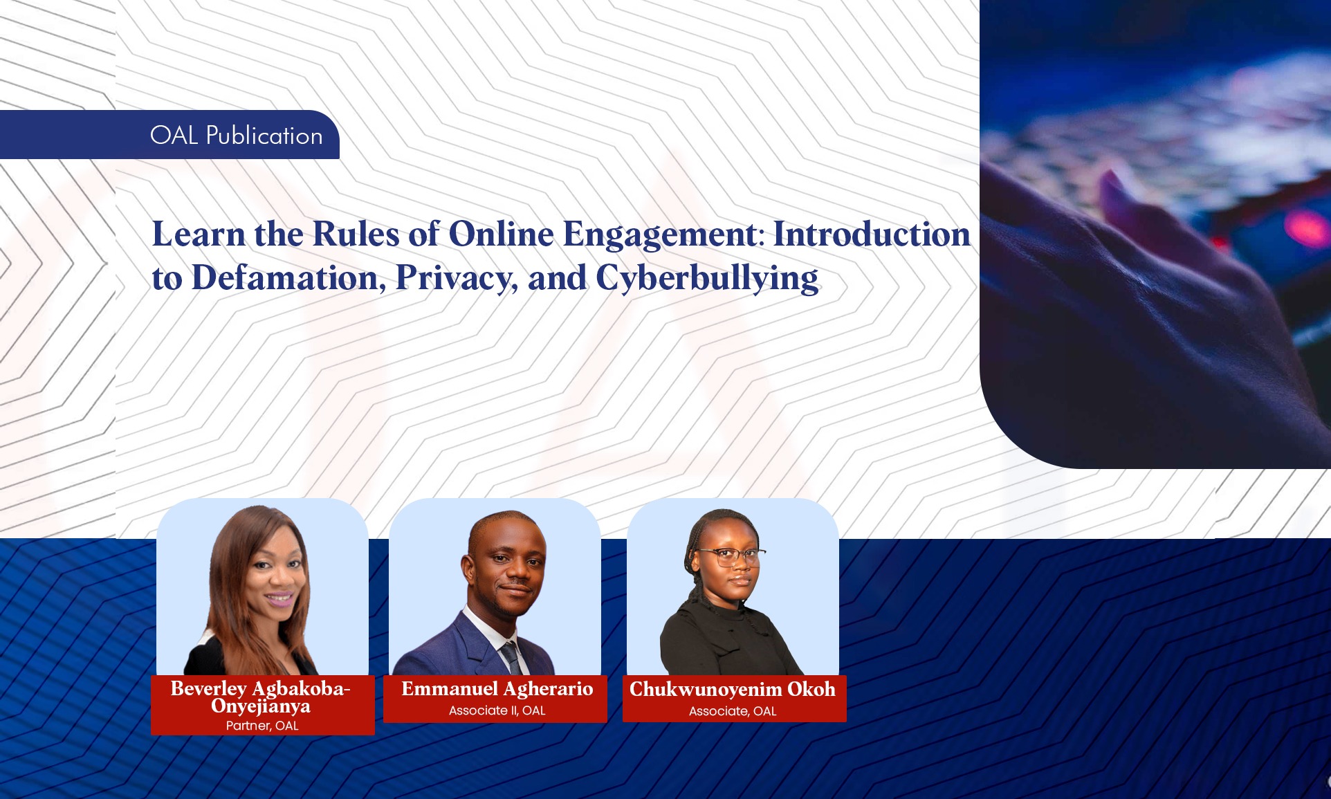 Learn the Rules of Online Engagement: Introduction to Defamation Privacy and Cyberbullying