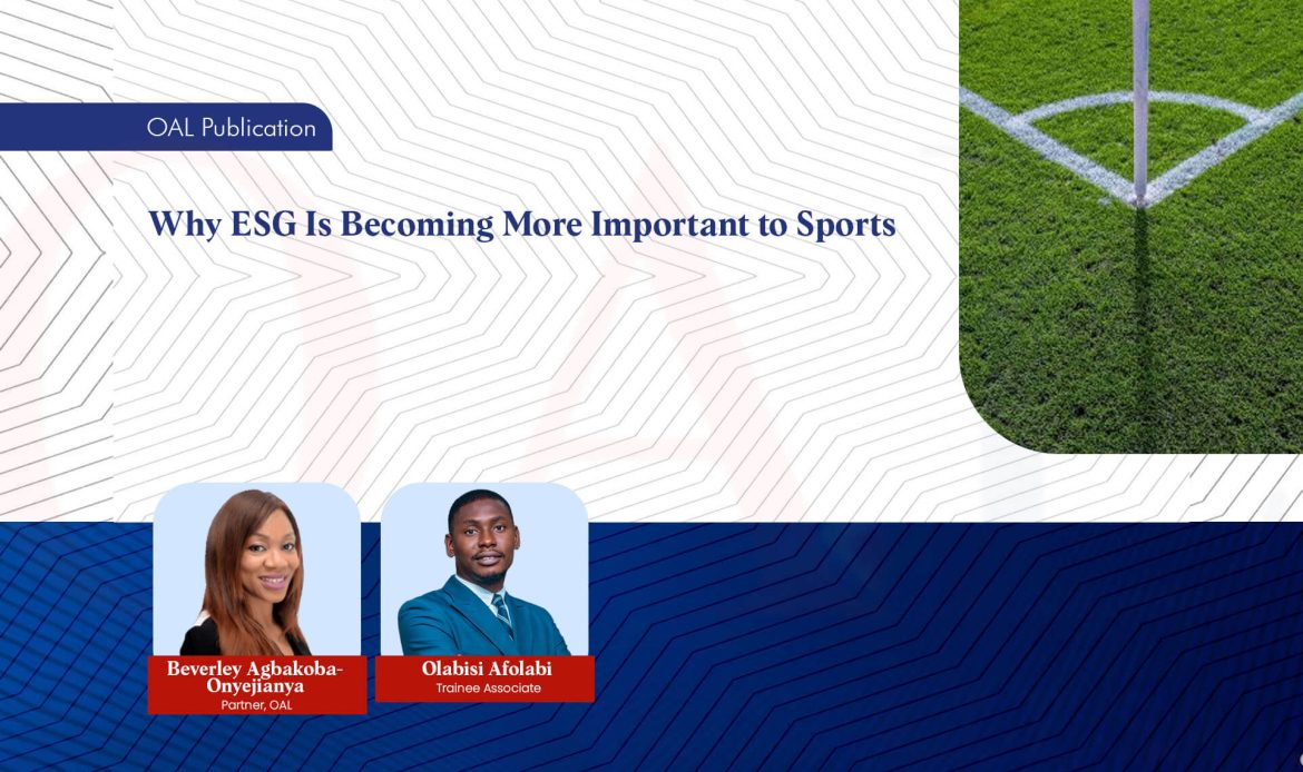 Why ESG Is Becoming More Important to Sports