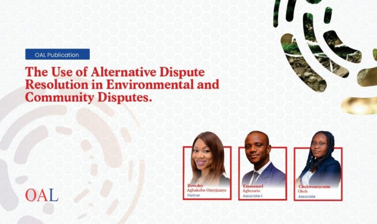 The Use of Alternative Dispute Resolution in Environmental and Community Disputes