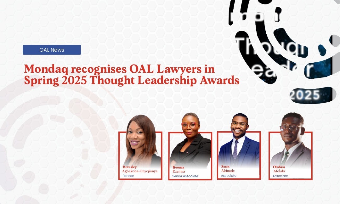 Mondaq Recognises OAL Lawyers in Spring 2025 Thought Leadership Awards