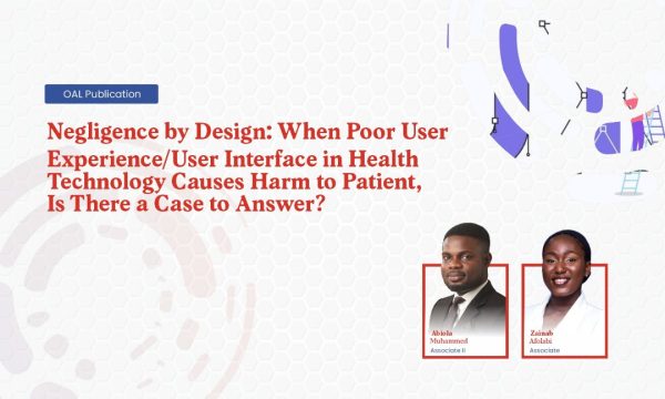 Negligence by Design: When Poor User Experience/User Interface in Health Technology Causes Harm to Patient, Is There a Case to Answer?
