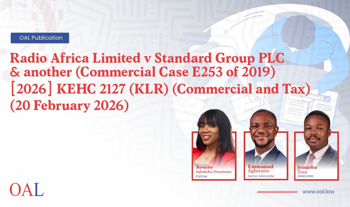 Radio Africa Limited v Standard Group PLC & another (Commercial Case E253 of 2019) [2026] KEHC 2127 (KLR) (Commercial and Tax) (20 February 2026)