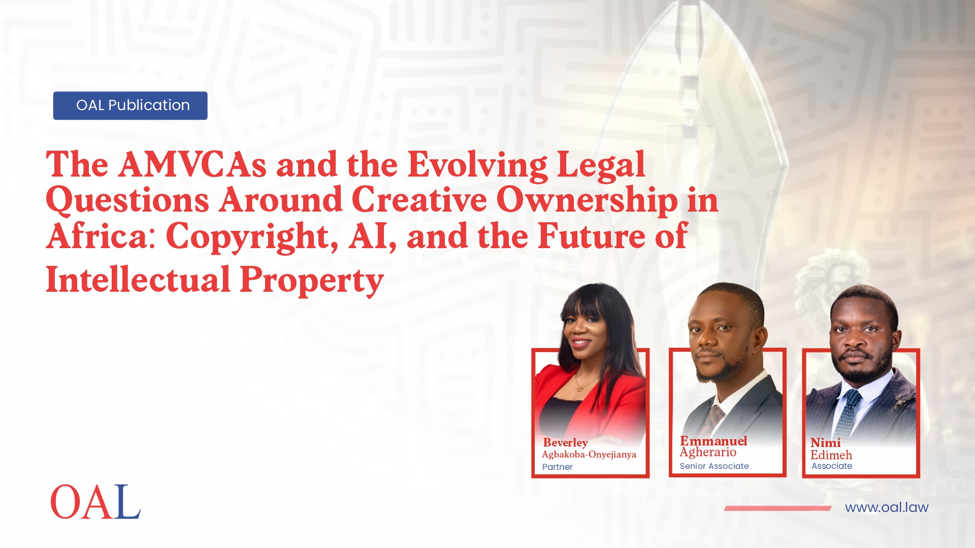 The AMVCAs and the Evolving Legal Questions Around Creative Ownership in Africa: Copyright, AI, and the Future of Intellectual Property