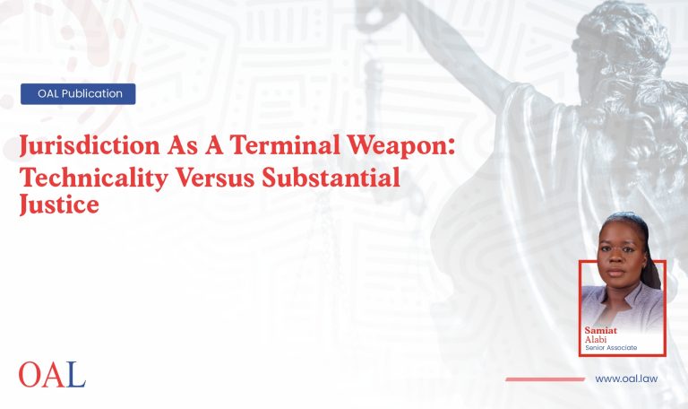 Jurisdiction As A Terminal Weapon: Technicality Versus Substantial Justice
