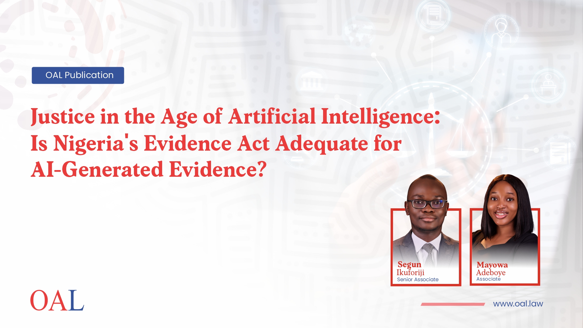 Artificial Intelligence and Digital Evidence in Nigerian Courts