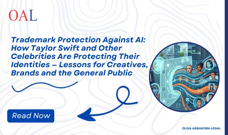 Trademark Protection Against AI: How Taylor Swift and Other Celebrities Are Protecting Their Identities — Lessons for Creatives, Brands and the General Public Trademark Protection Against AI: How Taylor Swift and Other Celebrities Are Protecting Their Identities — Lessons for Creatives, Brands and the General Public