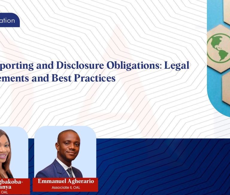 ESG Reporting and Disclosure Obligations: Legal Requirements and Best Practices