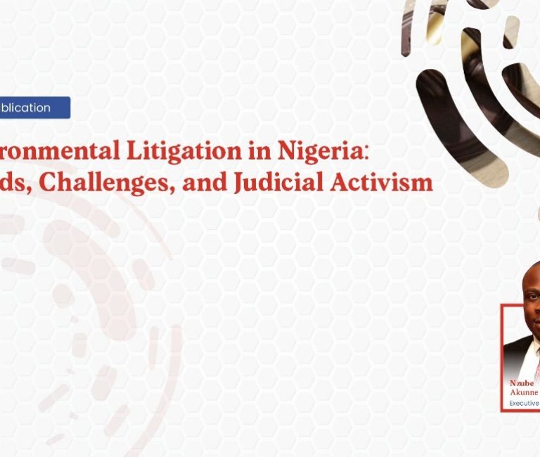 Environmental Litigation in Nigeria - Trends Challenges and Judicial Activism