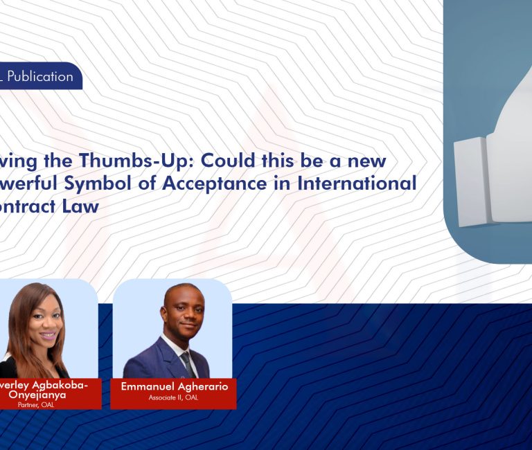 Giving the Thumbs-Up: Could this be a new Powerful Symbol of Acceptance in International Contract Law