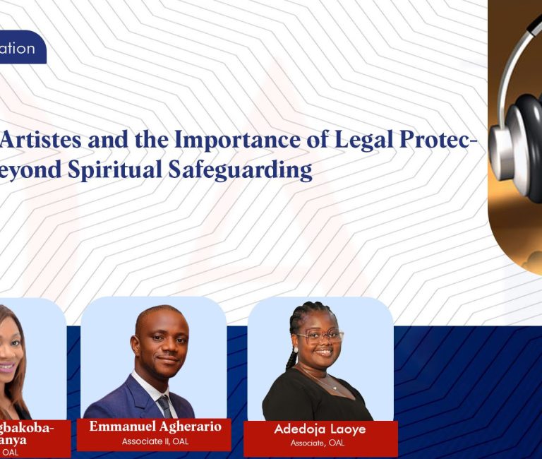 Gospel Artistes and the Importance of Legal Protection: Beyond Spiritual Safeguarding