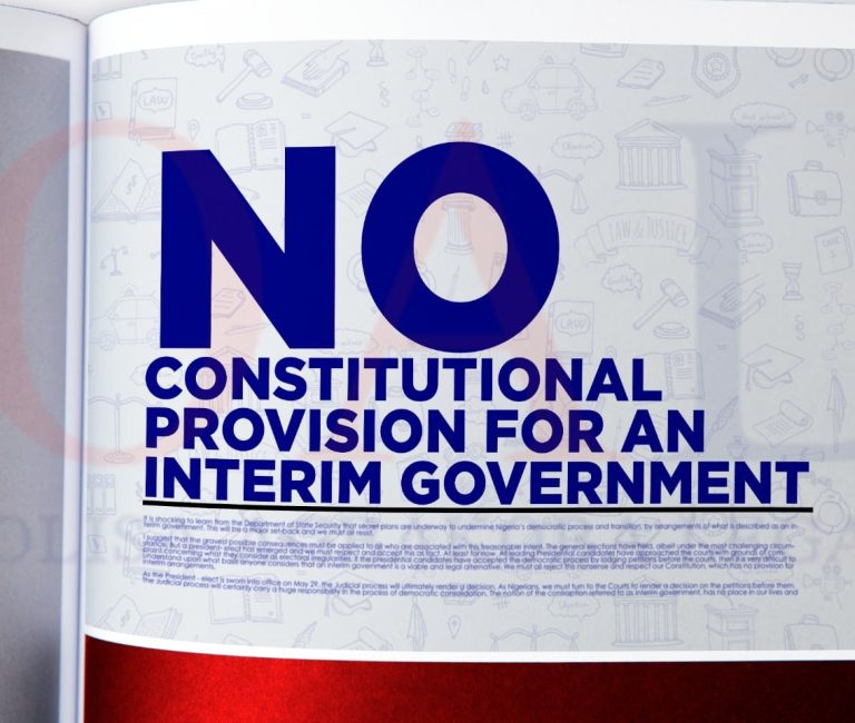 No Constitutional Provision For An Interim Government