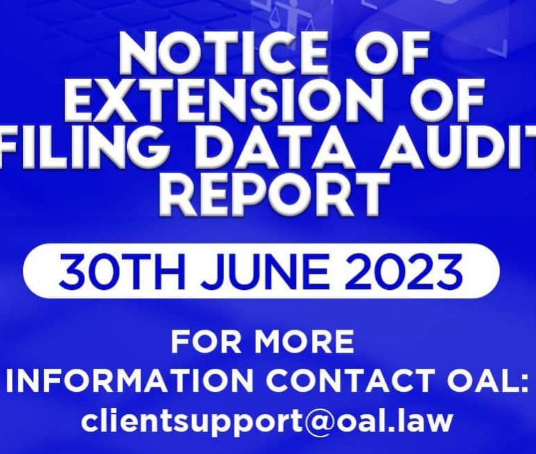 Notice Of Extension Of Filing Data Audit Report