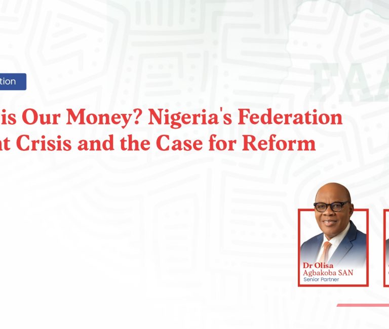 WHERE IS OUR MONEY? NIGERIA'S FEDERATION ACCOUNT CRISIS AND THE CASE FOR REFORM