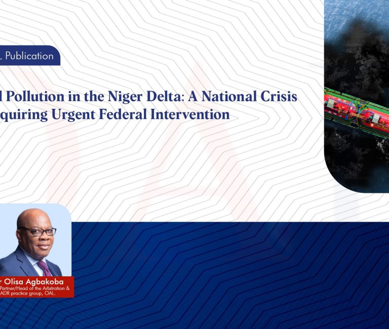 Oil Pollution in the Niger Delta: A National Crisis Requiring Urgent Federal Intervention