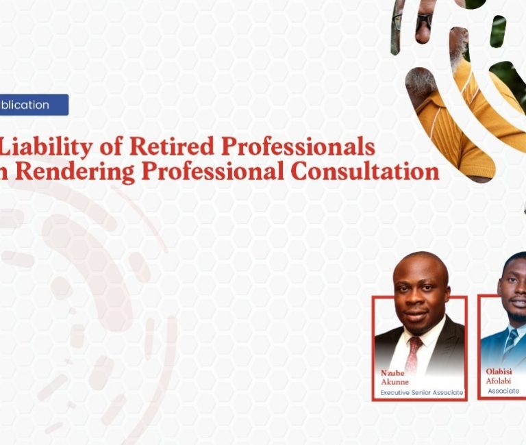 The Liability of Retired Professionals when Rendering Professional Consultation