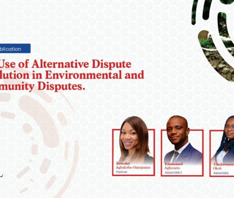 The Use of Alternative Dispute Resolution in Environmental and Community Disputes