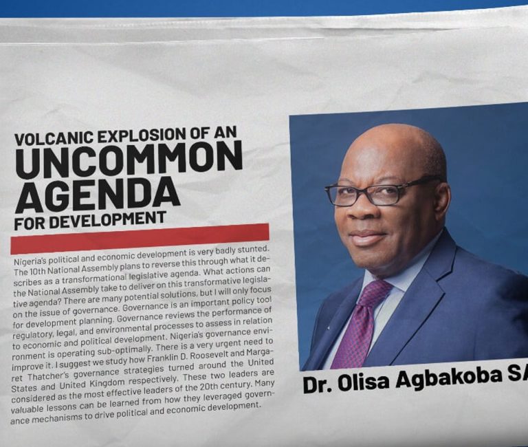 Volcanic Explosion of an Uncommon Agenda for Development