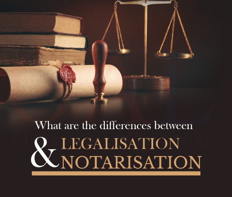 What are the Differences between Legalisation and Notarisation